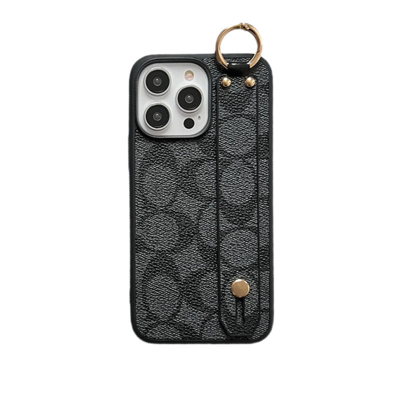 Luxury IPHONE CASE WITH HOLDER BLACK