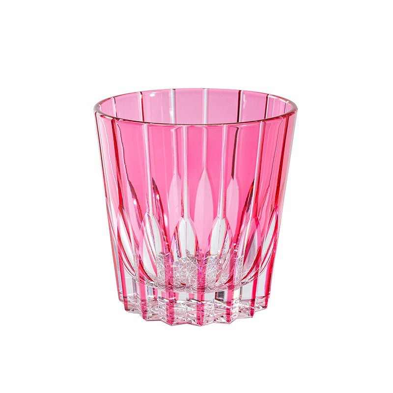 Kirikoya™ Red Starburst Edo Kiriko Glass Cup