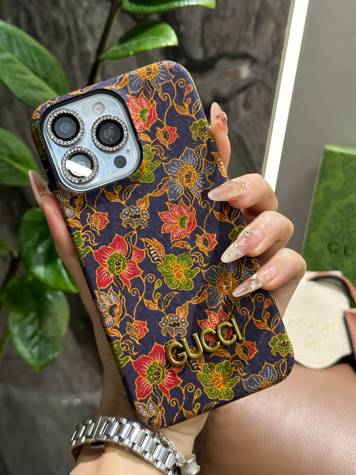 NEUES luxuriöses BLUMEN IPHONE CASE