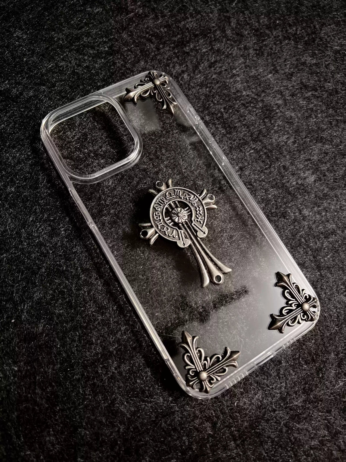 CHROME HEARTS TRANSPARENTE IPHONE HÜLLE
