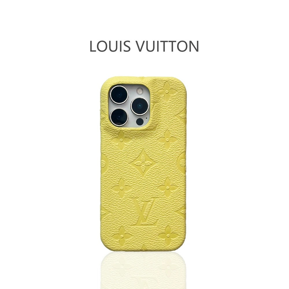 Funda de teléfono de lujo AMARILLA