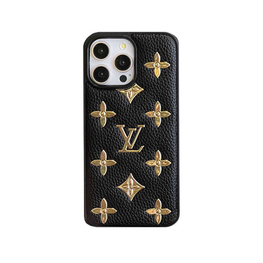 MONOGRAM IPHONE CASE BLACK