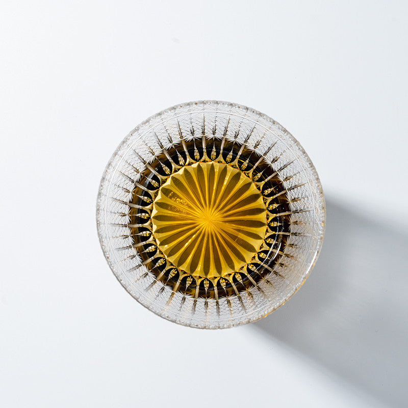 Kirikoya™ Black Wheat Awn Edo Kiriko Glass Cup