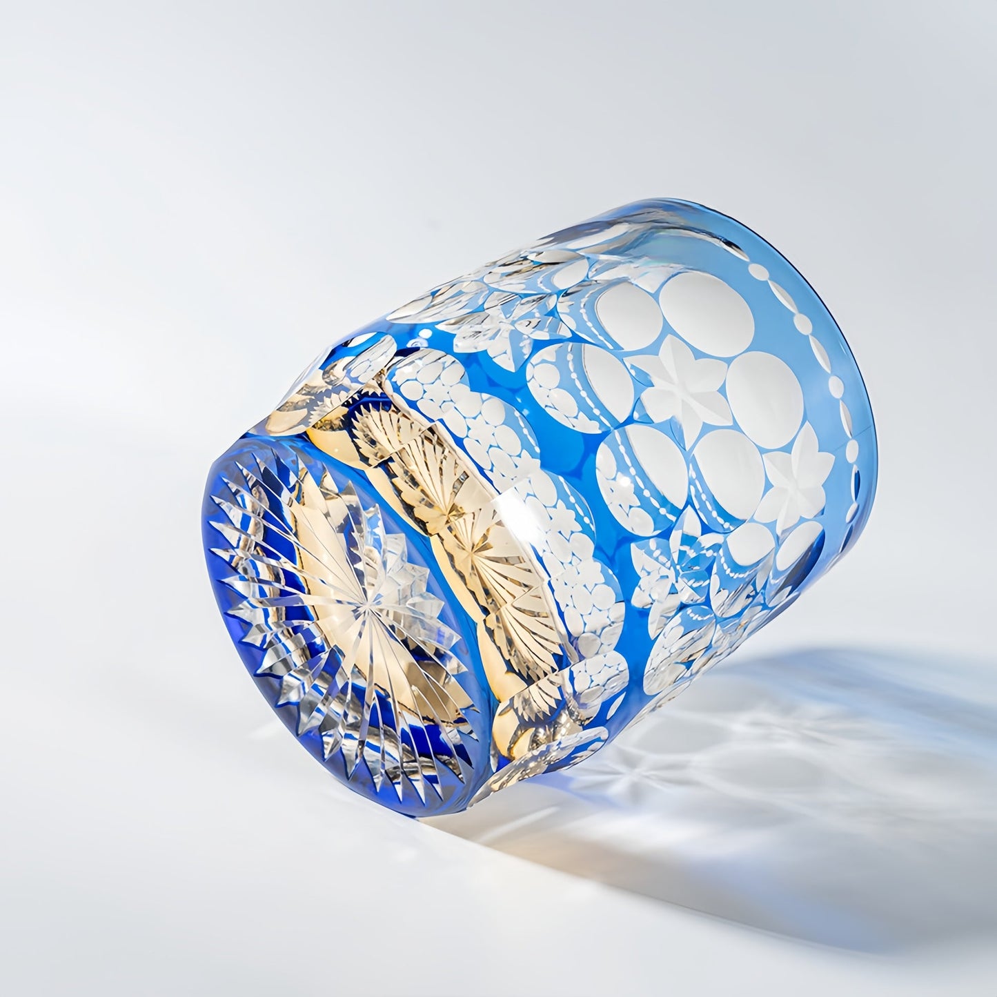 Kirikoya™ Blossom Edo Kiriko Glass Cup