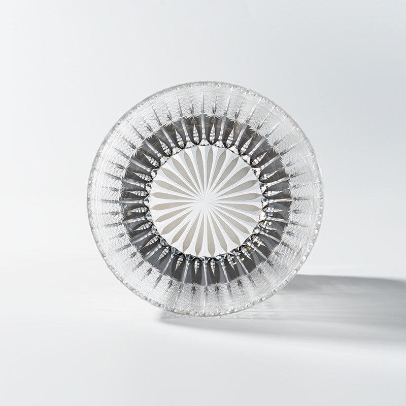 Kirikoya™ Black Wheat Awn Edo Kiriko Glass Cup