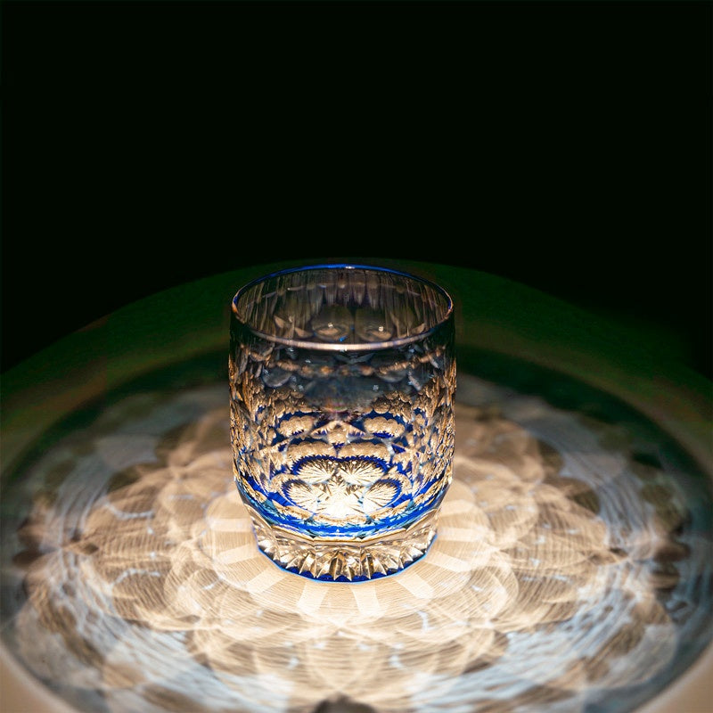 Kirikoya™ Blossom Edo Kiriko Glass Cup