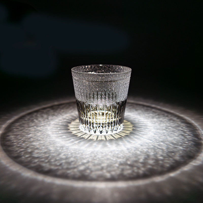 Kirikoya™ Black Wheat Awn Edo Kiriko Glass Cup
