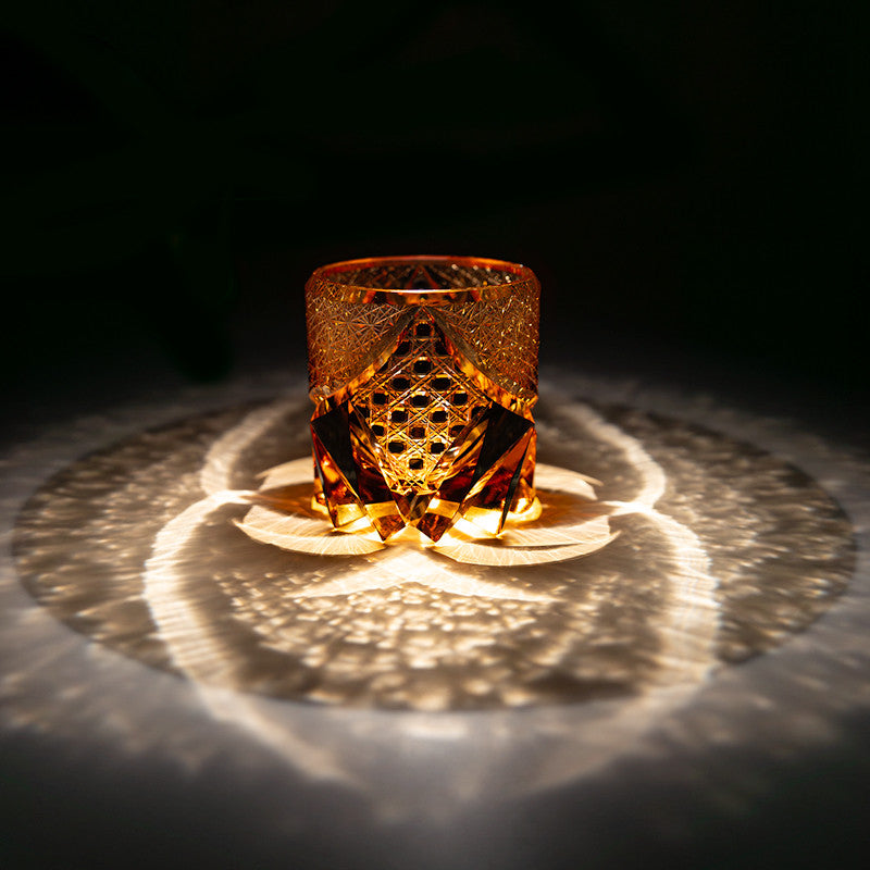 Kirikoya™ Black Warrior Edo Kiriko Glass Cup