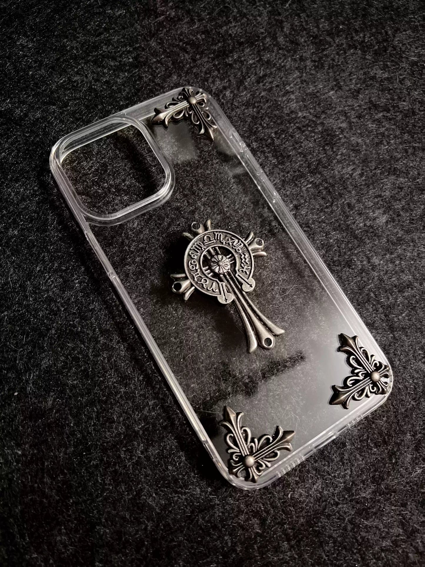CHROME HEARTS CLEAR IPHONE CASE