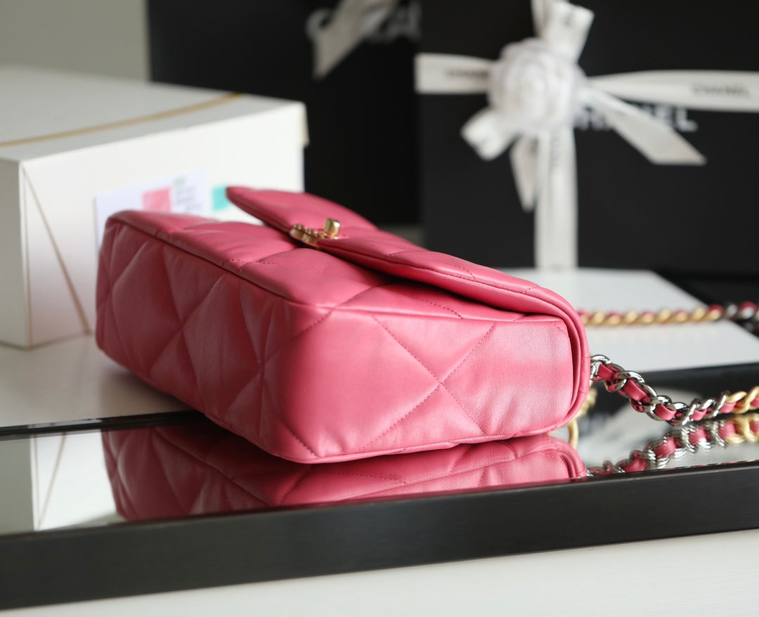 Chanel 19 Flap Bag Medium Pink - 30cm
