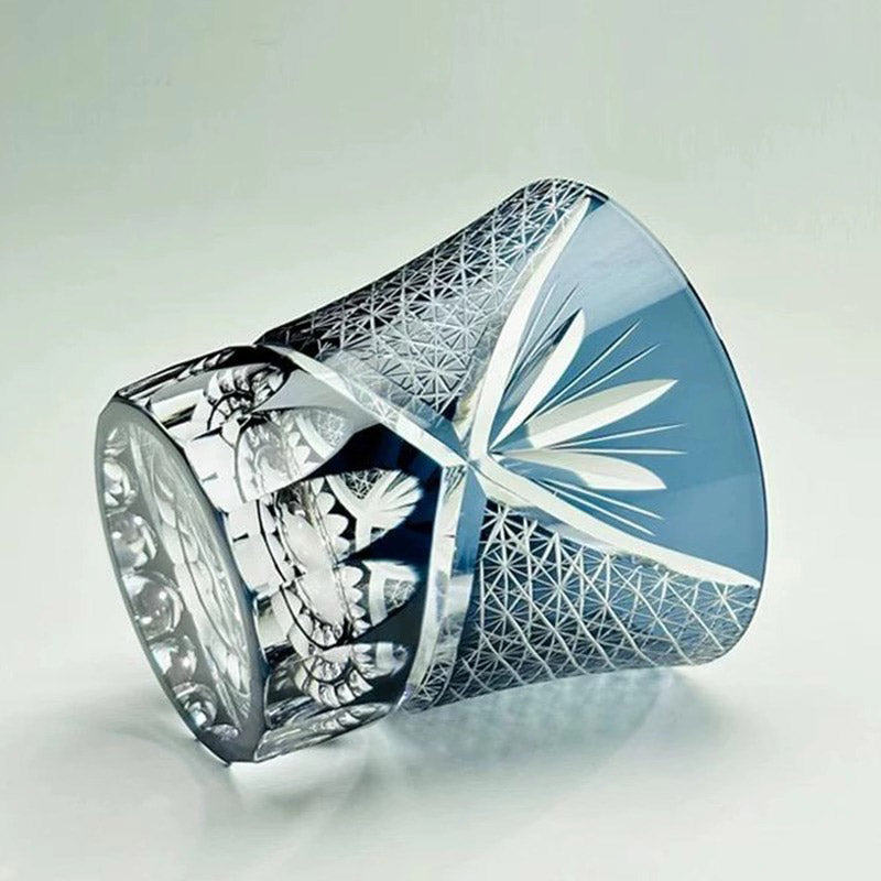 Kirikoya™ Vianasa's Heart of the Ocean Edo Kiriko Glass Cup
