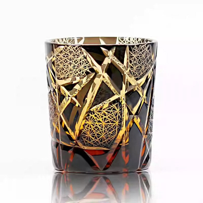 Kirikoya™ Twilight of The Gods Edo Kiriko Glass Cup