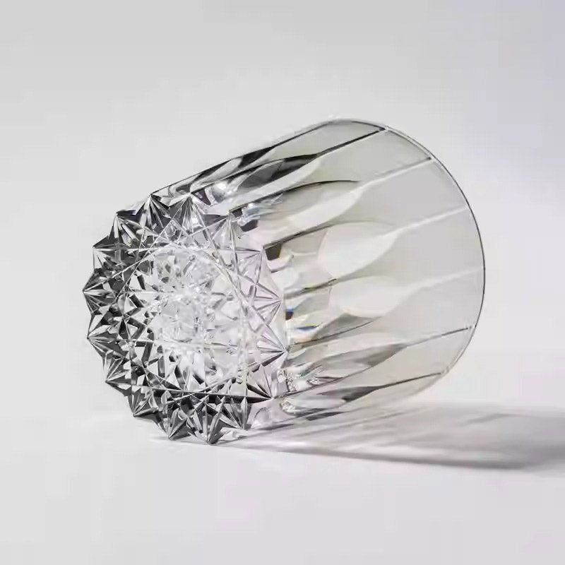 Kirikoya™ Crystal Luxury Starburst Edo Kiriko Glass Cup
